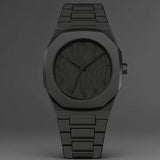 Novo Relógio Masculino Moderno Simples Preto com Pulseira Casual de Quartzo Digital Árabe