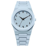 Novo Relógio Masculino Moderno Simples Preto com Pulseira Casual de Quartzo Digital Árabe
