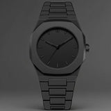 Novo Relógio Masculino Moderno Simples Preto com Pulseira Casual de Quartzo Digital Árabe